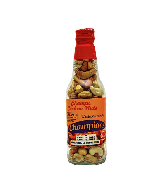 Champions Cashew Nuts Crunchy & Roasted Healthy Snack – 0.4lb