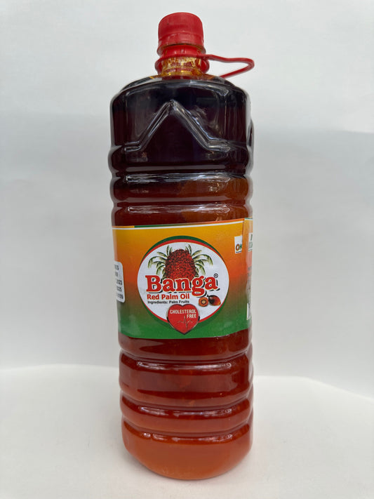 Banga Red Palm Oil Cholesterol-Free & Nutrient-Rich Cooking Oil – 2L Bottle